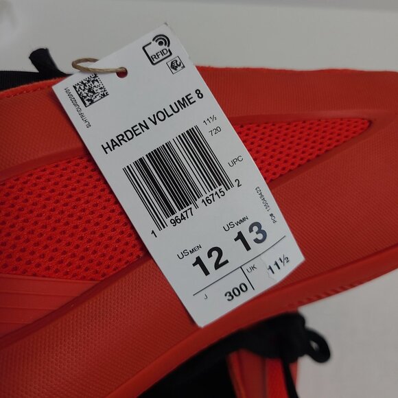 NEW Adidas Harden Vol. 8 Basketball Shoes IG6588 Size 12 Luxury Red main image 9